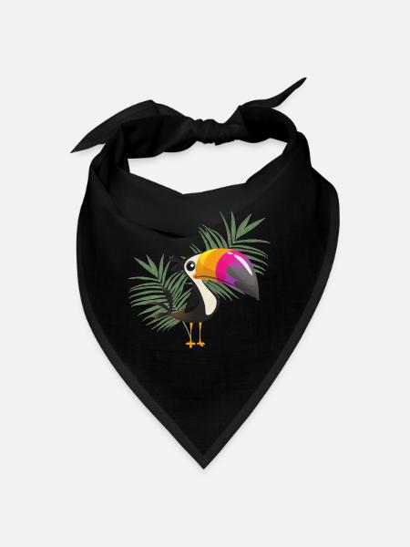 toucan - Bandana - black - Front