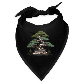 Bonsai Baum - Bandana - Schwarz - Vorne