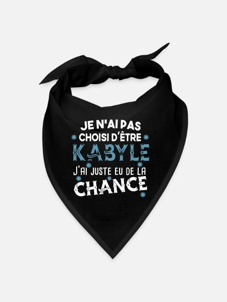 Kabyle Kabylie Pays Algérie Origine Humour Cadeau - Bandana - noir
