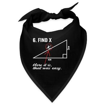 Suchen x - Bandana - Schwarz - Vorne