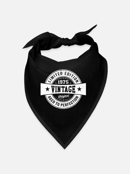 Rétro 1975 Anniversaire 1975 Cadeau 1975 Vintage - Bandana - noir