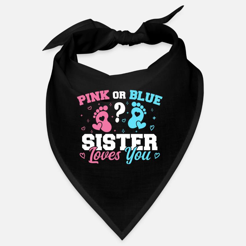 Rosa Oder Blau Schwester Liebt Dich Geschlecht Enthüllung Schwester Bandana
