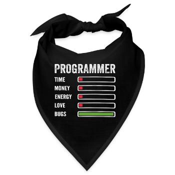 Entwickler Humor Programmierer Programmierer Programmierer - Bandana - Schwarz - Vorne