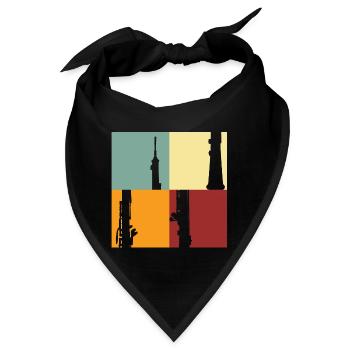 Oboe - Bandana - Schwarz - Vorne