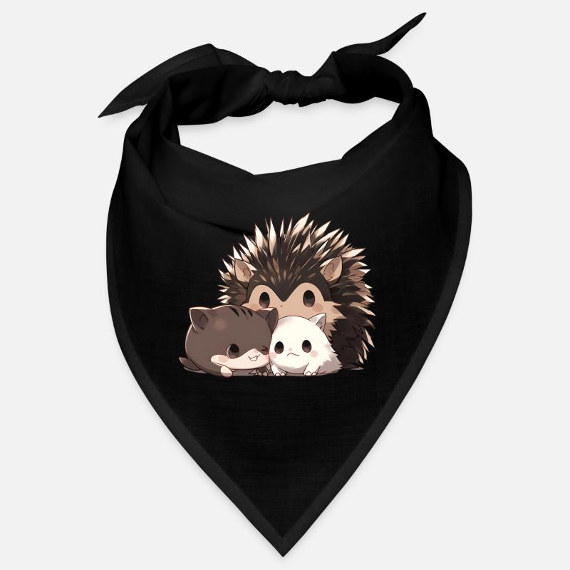 Hedgehog with cats Bandana