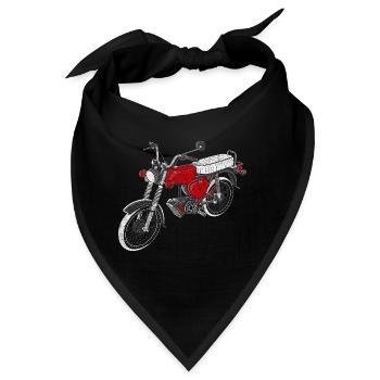 Simson - S50 - S51 - Moped - DDR - Bandana - Schwarz - Vorne