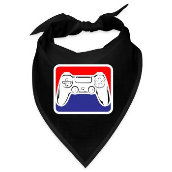 Gaming Gamepad Logo | Farben änderbar - Bandana - Schwarz - Vorne