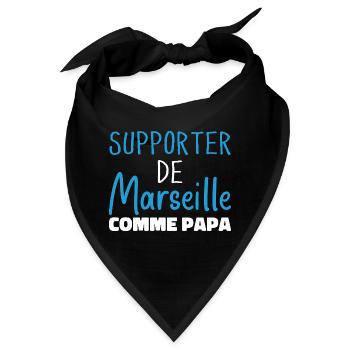 Child Humor Marseille Unterstützer von Marseille - Bandana - Schwarz - Vorne