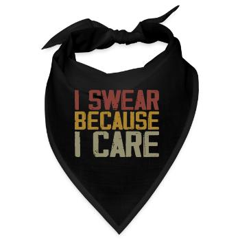 Ich schwöre, weil es mir wichtig ist - Bandana - Schwarz - Vorne