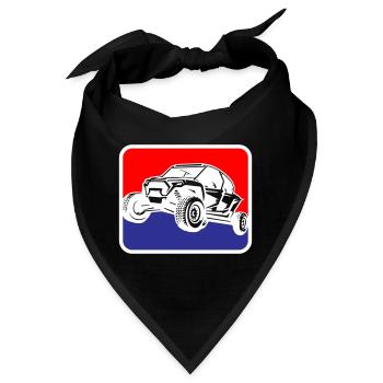 Strandbuggy Urlaub Wüste Buggy | Farben änderbar - Bandana - Schwarz - Vorne
