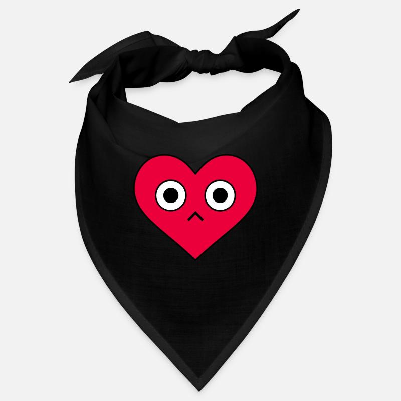 Rotes Herz Gesicht Valentinstag Liebe Bandana