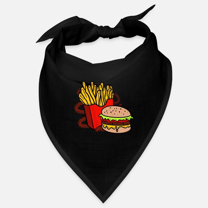 Fries and burger Bandana