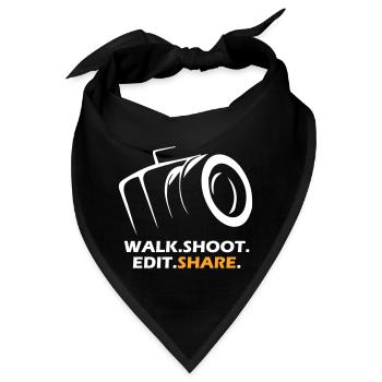 Walk Shoot Edit Share - Bandana - Schwarz - Vorne