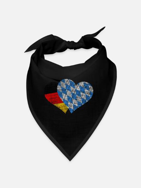 Bayern Deutschland - Bandana - Schwarz