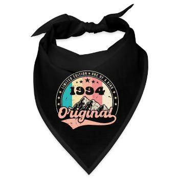 Geburtstagsgeschenk 1994 Damen | Jahrgang 1994 - Bandana - Schwarz - Vorne