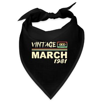 März 1981 - März 1981 - Bandana - Schwarz - Vorne