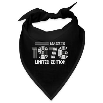 1976 Geburtstagsgeschenk 1976 Geschenkidee - Bandana - Schwarz - Vorne
