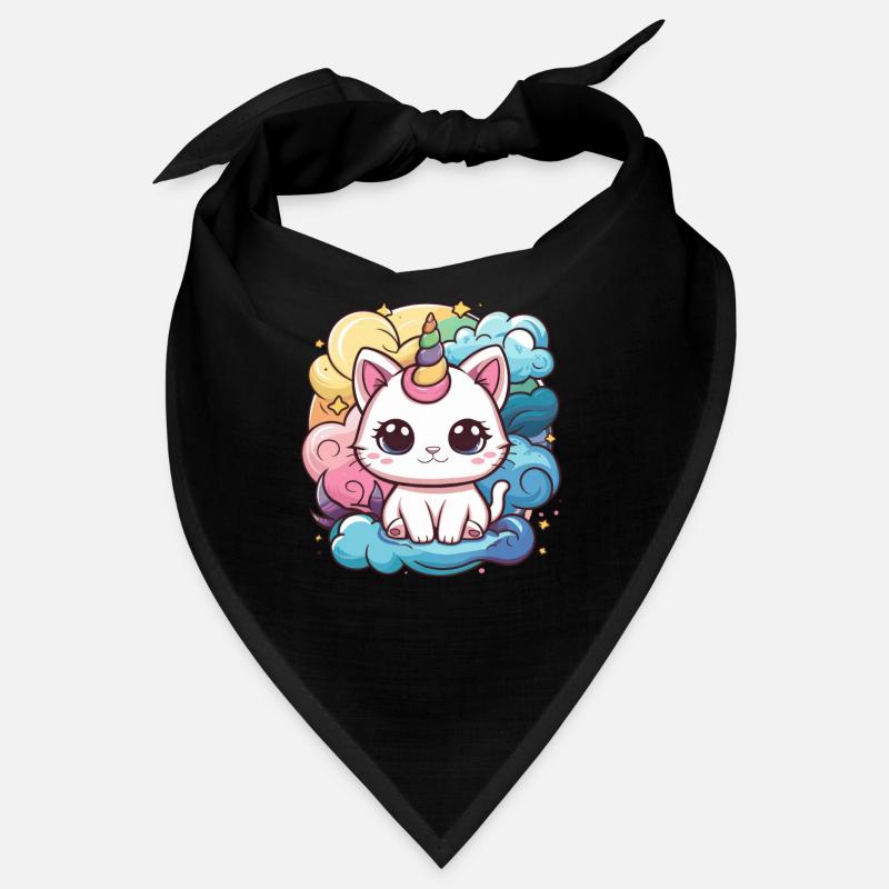Kawaii Unicorn Cat Bandana