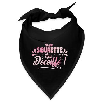 Beste Schwester, die Haarschnitte Geschenkidee Schwester - Bandana - Schwarz - Vorne