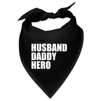 Ehemann Daddy Hero - Bandana - Schwarz - Vorne