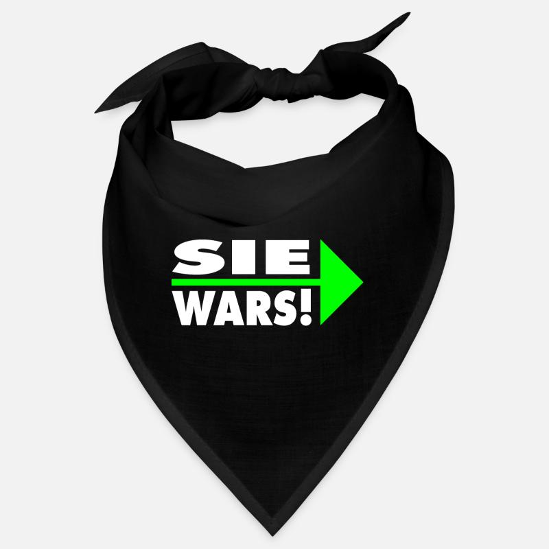 Sie wars! Partner- oder Partyshirt Bandana