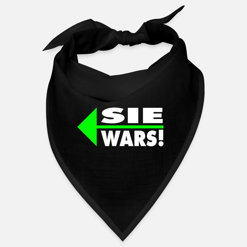 Sie wars! Partner- oder Partyshirt Bandana