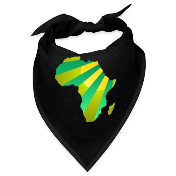 Tropischer Sonnenschein in Afrika - Bandana - Schwarz - Vorne