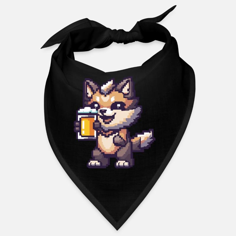 Wolf Pixel Beer Bandana