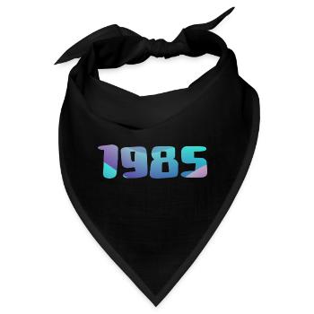 Geburtstagsgeschenk 1985 Jahrgang 1985 Retro 1985 - Bandana - Schwarz - Vorne