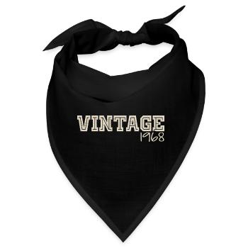 Jahrgang 1968 Original 1968 Retro 1968 Geschenk 1968 - Bandana - Schwarz - Vorne