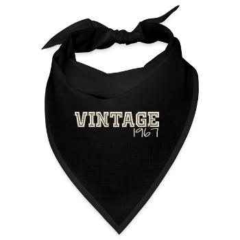 Jahrgang 1967 Original 1967 Retro 1967 Geschenk 1967 - Bandana - Schwarz - Vorne