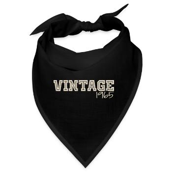Jahrgang 1965 Original 1965 Retro 1965 Geschenk 1965 - Bandana - Schwarz - Vorne