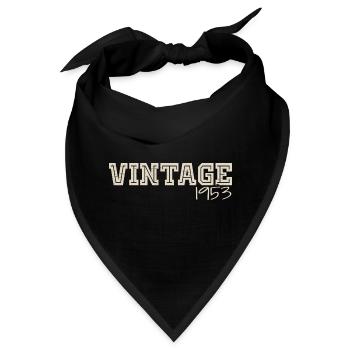Jahrgang 1953 Original 1953 Retro 1953 Geschenk 1953 - Bandana - Schwarz - Vorne