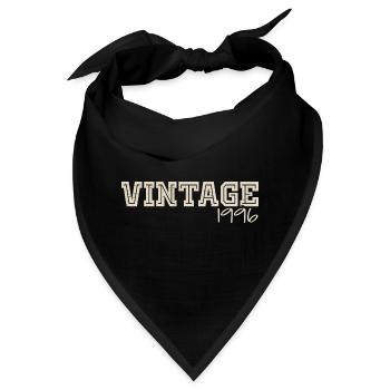 Jahrgang 1996 Original 1996 Retro 1996 Geschenk 1996 - Bandana - Schwarz - Vorne