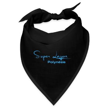 Super Lagon Polynesien personalisierte Geschenk Souvenir - Bandana - Schwarz - Vorne