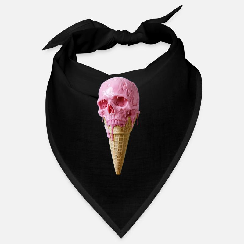 Pink Skull Eiscreme Kunst Bandana