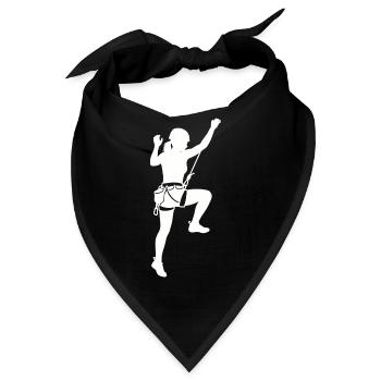 Kletterin Silhouette Bouldern & Bergsteigen - Bandana - Schwarz - Vorne
