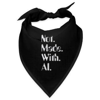 Not.Made.With.AI. - Chrom - Bandana - Schwarz - Vorne