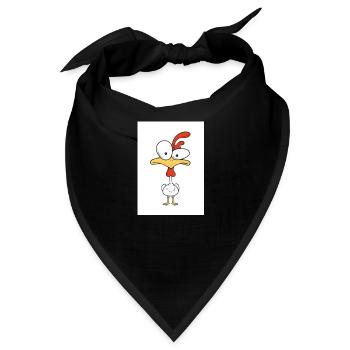 Hühnchen - Bandana - Schwarz - Vorne