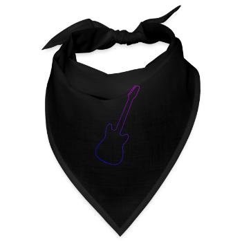 Egitarre Gitarre akustische gitarre Herren - Bandana - Schwarz - Vorne