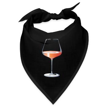 Glas Rosé - Bandana - Schwarz - Vorne
