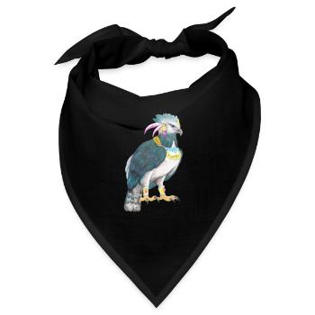 Harpyie Greifvogel Vogel - Bandana - Schwarz - Vorne