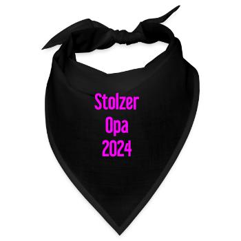 Stolzer Opa 2024 – Perfekt für frischgebackene Opa - Bandana - Schwarz - Vorne