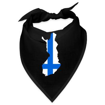 Finland - Bandana - Schwarz - Vorne