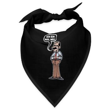 Ruhestand Senior Lebensabend Abschied Statement - Bandana - Schwarz - Vorne