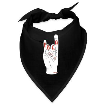 Auf geht's Pogo - Bandana - Schwarz - Vorne