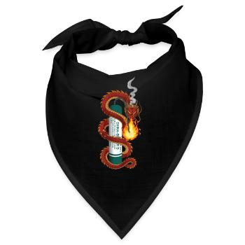 Pyro Drache - Bandana - Schwarz - Vorne