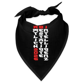 Abi 2026 - Abitur - Manga Style Geschenk - Bandana - Schwarz - Vorne
