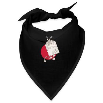 Kunst Japans - Japanische Kunst - Bandana - Schwarz - Vorne