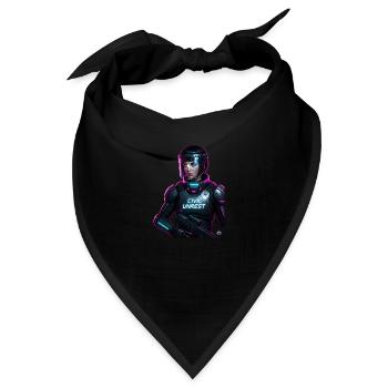 Civil Unrest Resist Cyperpunk Cop - Bandana - Schwarz - Vorne